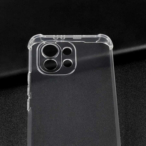 Xiaomi Mi 11 Lite Kılıf Silikon Köşe Korumalı Airbag Darbe Emici Kapak - Şeffaf