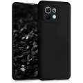 Xiaomi Mi 11 Lite Kılıf İnce Soft Mat Renkli Esnek Silikon Kapak - Siyah