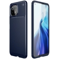 Xiaomi Mi 11 Lite Kılıf Silikon Parmak İzi Bırakmayan Karbon Soft Negro Kapak - Lacivert