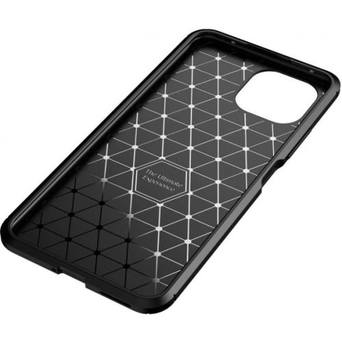 Xiaomi Mi 11 Lite Kılıf Silikon Parmak İzi Bırakmayan Karbon Soft Negro Kapak - Siyah