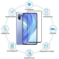 Xiaomi Mi 11 Lite Kırılmaz Cam Tam Kapatan Kenarları Kırılmaya Dayanıklı Cam Ekran Koruyucu - Siyah