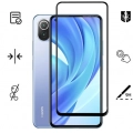 Xiaomi Mi 11 Lite Kırılmaz Cam Tam Kapatan Kenarları Kırılmaya Dayanıklı Cam Ekran Koruyucu - Siyah