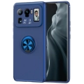 Xiaomi Mi 11 Ultra Kılıf Renkli Silikon Yüzüklü Standlı Auto Focus Ravel Kapak - Mavi