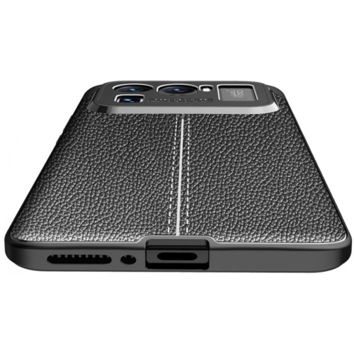 Xiaomi Mi 11 Ultra Kılıf Deri Görünümlü Lüks Parmak İzi Bırakmaz Niss Silikon Kapak - Siyah