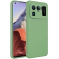 Xiaomi Mi 11 Ultra Kılıf İçi Kadife Mat Mara Lansman Silikon Kapak  - Yeşil