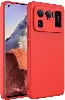 Xiaomi Mi 11 Ultra Kılıf İçi Kadife Mat Mara Lansman Silikon Kapak - Kırmızı