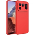 Xiaomi Mi 11 Ultra Kılıf İçi Kadife Mat Mara Lansman Silikon Kapak  - Kırmızı