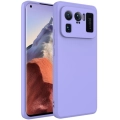 Xiaomi Mi 11 Ultra Kılıf İçi Kadife Mat Mara Lansman Silikon Kapak  - Lila