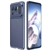Xiaomi Mi 11 Ultra Kılıf Silikon Parmak İzi Bırakmayan Karbon Soft Negro Kapak - Lacivert