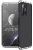 Xiaomi Mi 11T Kılıf 3 Parçalı 360 Tam Korumalı Rubber AYS Kapak - Gri Siyah
