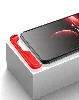 Xiaomi Mi 11T Kılıf 3 Parçalı 360 Tam Korumalı Rubber AYS Kapak - Kırmızı Siyah