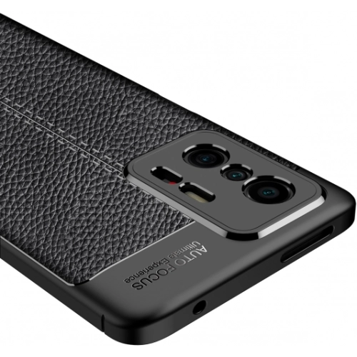 Xiaomi Mi 11T Kılıf Deri Görünümlü Lüks Parmak İzi Bırakmaz Niss Silikon Kapak - Lacivert