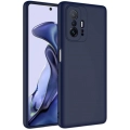 Xiaomi Mi 11T Kılıf İçi Kadife Mat Mara Lansman Silikon Kapak  - Lacivert