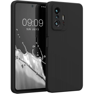 Xiaomi Mi 11T Kılıf İnce Soft Mat Renkli Esnek Silikon Kapak - Siyah