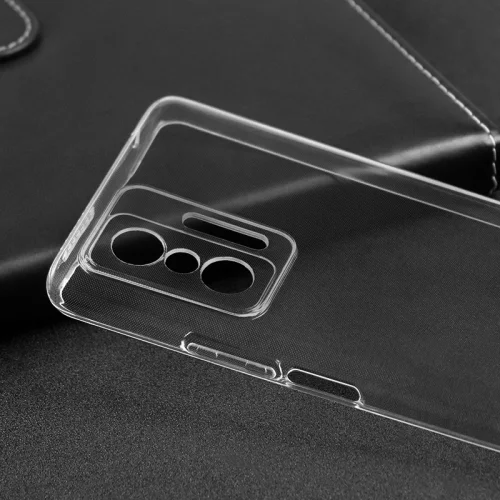 Xiaomi Mi 11T Kılıf Kamera Lens Korumalı İnce Esnek Süper Silikon 0.3mm - Şeffaf