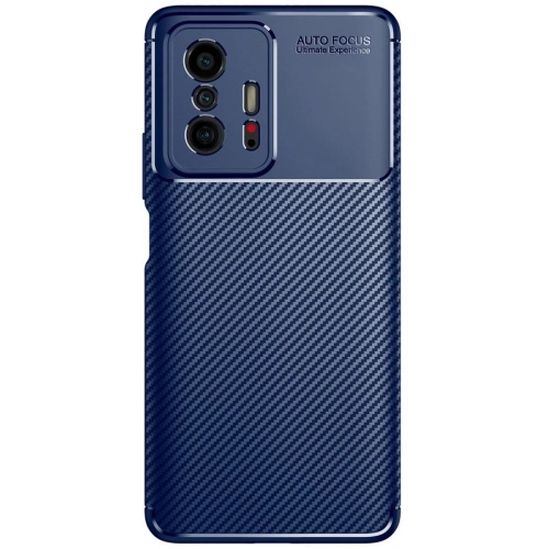 Xiaomi Mi 11T Kılıf Silikon Parmak İzi Bırakmayan Karbon Soft Negro Kapak - Lacivert