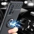 Xiaomi Mi 11T Pro Kılıf Renkli Silikon Yüzüklü Standlı Auto Focus Ravel Kapak - Rose Gold