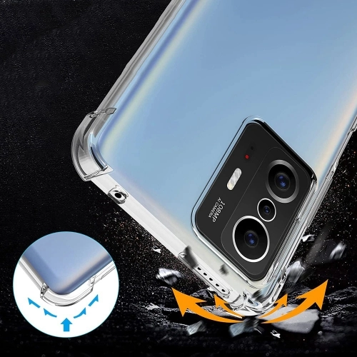 Xiaomi Mi 11T Pro Kılıf Silikon Köşe Korumalı Airbag Darbe Emici Kapak - Şeffaf