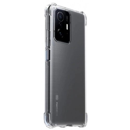 Xiaomi Mi 11T Pro Kılıf Silikon Köşe Korumalı Airbag Darbe Emici Kapak - Şeffaf