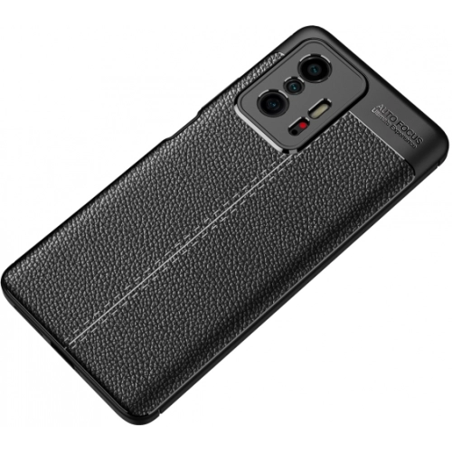 Xiaomi Mi 11T Pro Kılıf Deri Görünümlü Lüks Parmak İzi Bırakmaz Niss Silikon Kapak - Lacivert