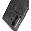 Xiaomi Mi 11T Pro Kılıf Deri Görünümlü Lüks Parmak İzi Bırakmaz Niss Silikon Kapak - Siyah