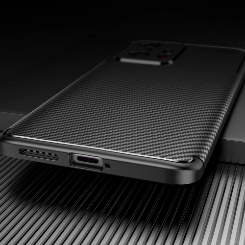 Xiaomi Mi 11T Pro Kılıf Silikon Parmak İzi Bırakmayan Karbon Soft Negro Kapak - Lacivert