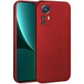 Xiaomi Mi 12 Lite Kılıf İnce Soft Mat Renkli Esnek Silikon Kapak - Kırmızı