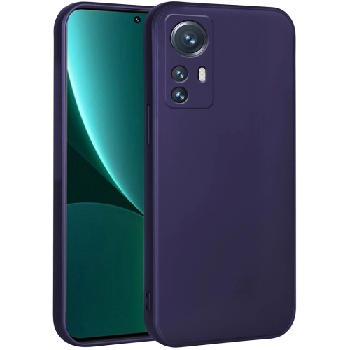 Xiaomi Mi 12 Lite Kılıf İnce Soft Mat Renkli Esnek Silikon Kapak - Lacivert