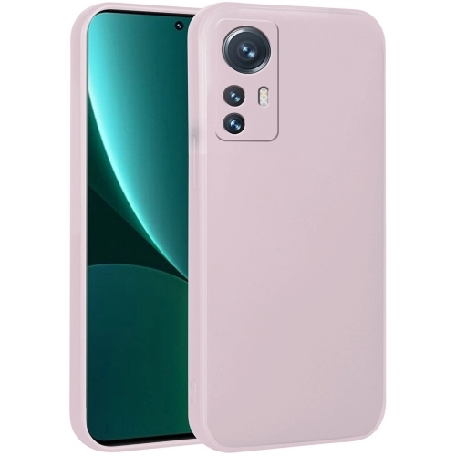 Xiaomi Mi 12 Lite Kılıf İnce Soft Mat Renkli Esnek Silikon Kapak - Rose Gold