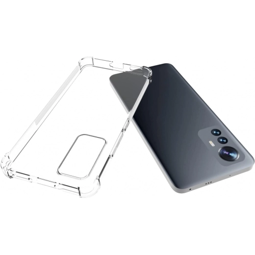 Xiaomi Mi 12 Lite Kılıf Silikon Köşe Korumalı Airbag Darbe Emici Kapak - Şeffaf