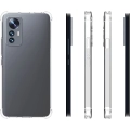 Xiaomi Mi 12 Lite Kılıf Silikon Köşe Korumalı Airbag Darbe Emici Kapak - Şeffaf