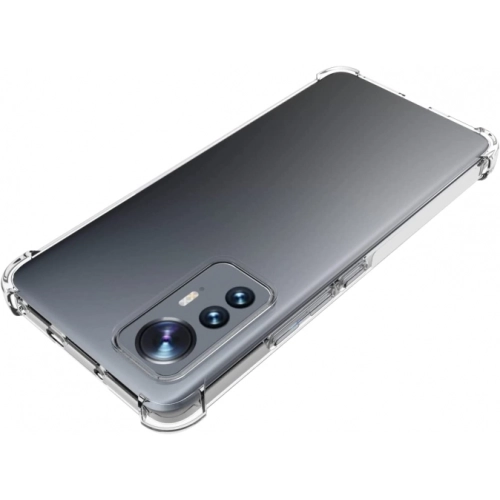 Xiaomi Mi 12 Lite Kılıf Silikon Köşe Korumalı Airbag Darbe Emici Kapak - Şeffaf