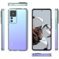 Xiaomi Mi 12T Pro Kılıf Korumalı Kenarları Silikon Arkası Sert Coss Kapak  - Şeffaf
