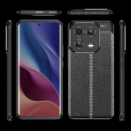 Xiaomi Mi 13 Kılıf Deri Görünümlü Lüks Parmak İzi Bırakmaz Niss Silikon Kapak - Lacivert