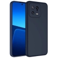 Xiaomi Mi 13 Kılıf İçi Kadife Mat Mara Lansman Silikon Kapak  - Lacivert