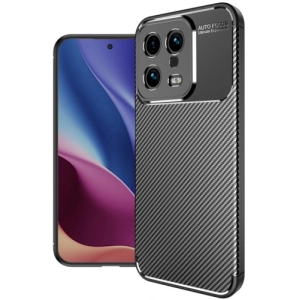 Xiaomi Mi 13 Kılıf Silikon Parmak İzi Bırakmayan Karbon Soft Negro Kapak - Siyah