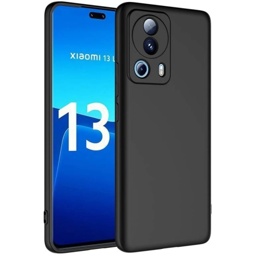 Xiaomi Mi 13 Lite Kılıf İçi Kadife Mat Mara Lansman Silikon Kapak  - Siyah