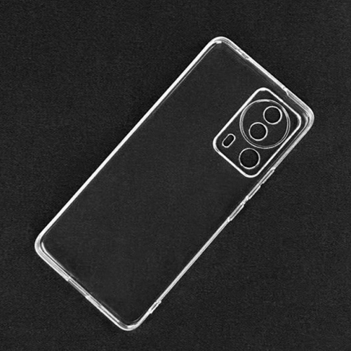 Xiaomi Mi 13 Lite Kılıf Kamera Korumalı Esnek Silikon Kapak - Şeffaf