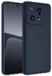 Xiaomi Mi 13 Pro Kılıf İçi Kadife Mat Mara Lansman Silikon Kapak  - Lacivert