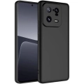 Xiaomi Mi 13 Pro Kılıf İçi Kadife Mat Mara Lansman Silikon Kapak  - Siyah