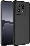 Xiaomi Mi 13 Pro Kılıf İçi Kadife Mat Mara Lansman Silikon Kapak  - Siyah