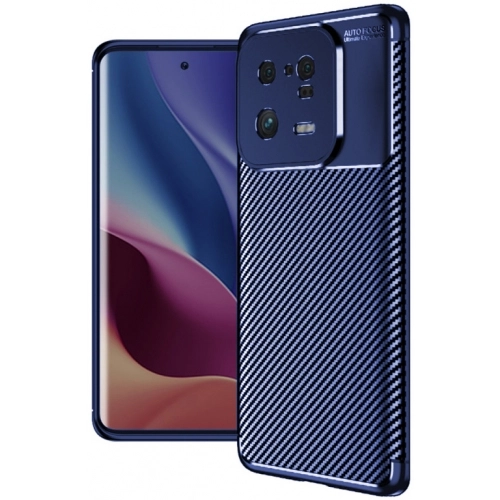 Xiaomi Mi 13 Pro Kılıf Silikon Parmak İzi Bırakmayan Karbon Soft Negro Kapak - Lacivert
