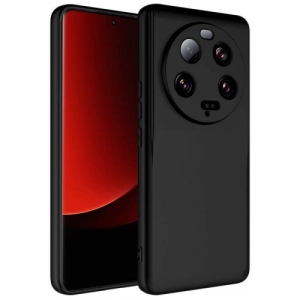 Xiaomi Mi 13 Ultra Kılıf İçi Kadife Mat Mara Lansman Silikon Kapak  - Siyah