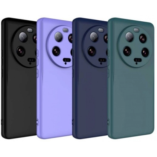 Xiaomi Mi 13 Ultra Kılıf İçi Kadife Mat Mara Lansman Silikon Kapak  - Siyah