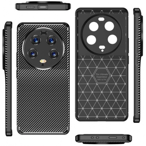 Xiaomi Mi 13 Ultra Kılıf Silikon Parmak İzi Bırakmayan Karbon Soft Negro Kapak - Lacivert