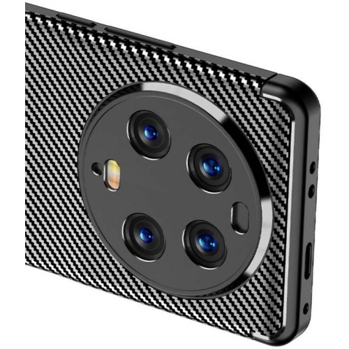 Xiaomi Mi 13 Ultra Kılıf Silikon Parmak İzi Bırakmayan Karbon Soft Negro Kapak - Lacivert