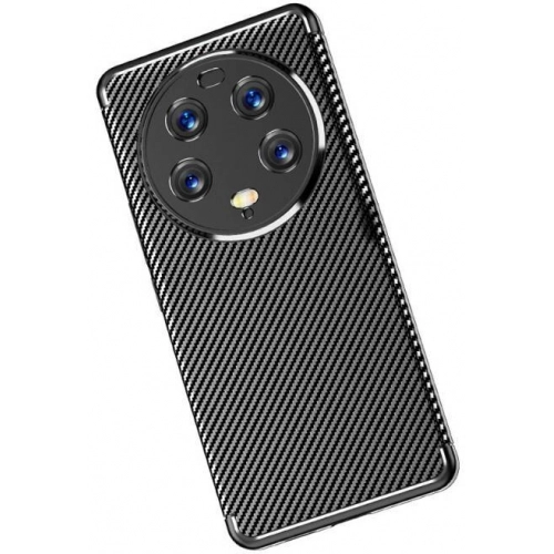 Xiaomi Mi 13 Ultra Kılıf Silikon Parmak İzi Bırakmayan Karbon Soft Negro Kapak - Siyah