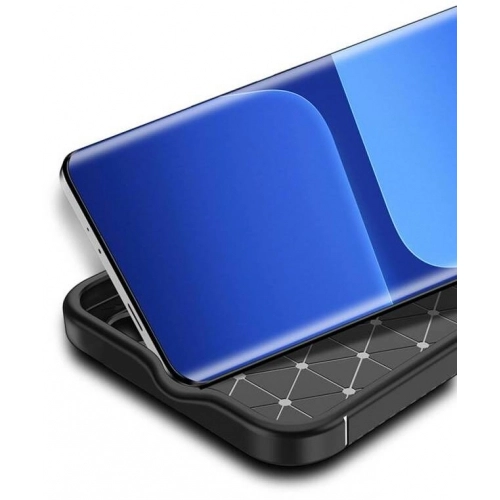 Xiaomi Mi 13 Ultra Kılıf Silikon Parmak İzi Bırakmayan Karbon Soft Negro Kapak - Siyah