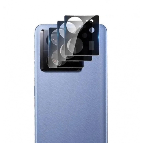 Xiaomi Mi 13T Kamera Lens 3D Koruyucu Cam - Siyah