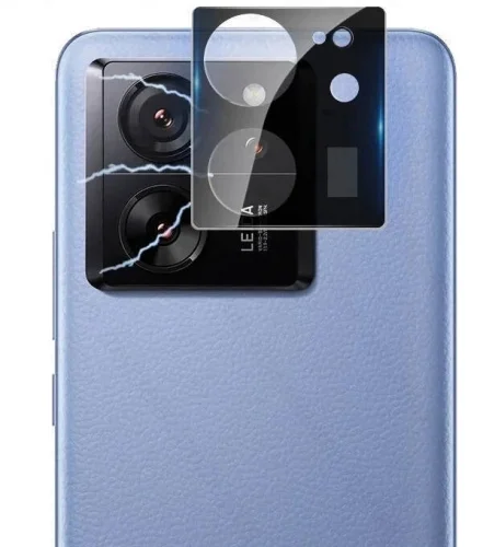Xiaomi Mi 13T Kamera Lens 3D Koruyucu Cam  - Siyah